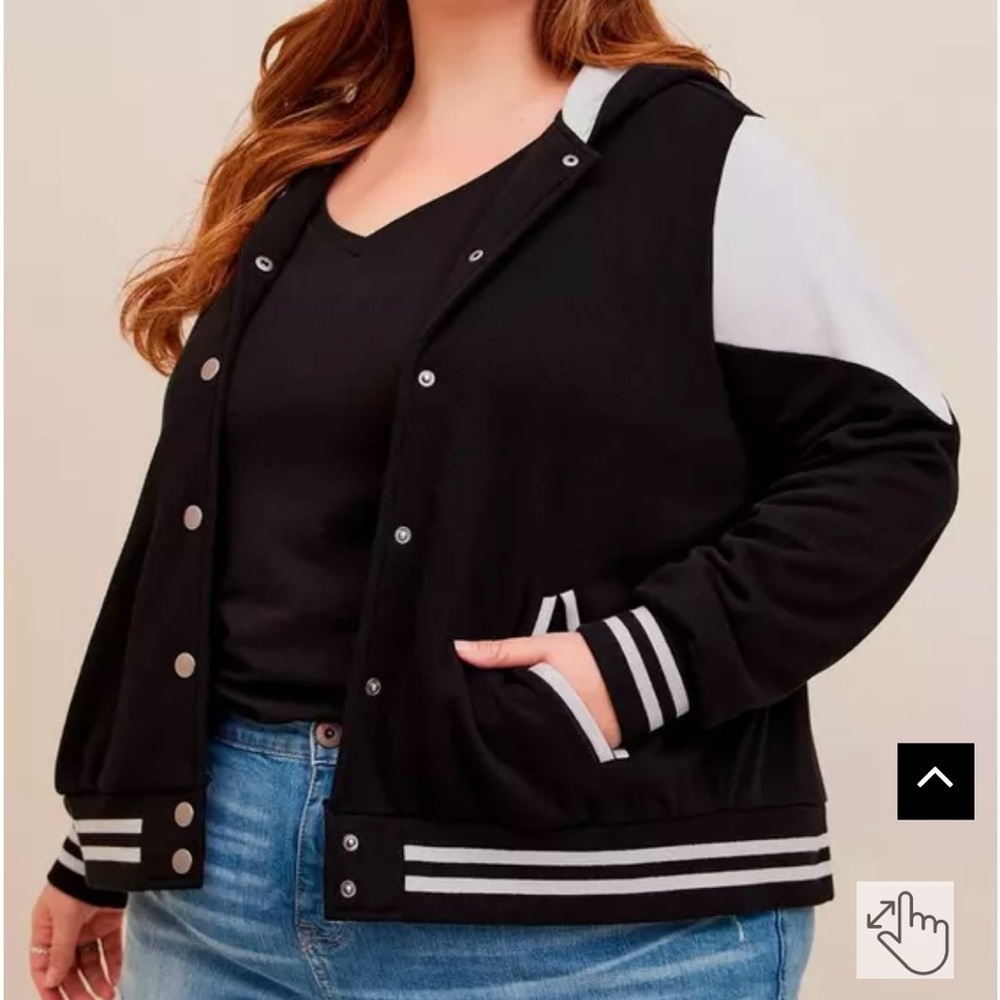 Torrid SZ 00 Star Wars The Mandalorian Cozy Fleece Varsity Jacket